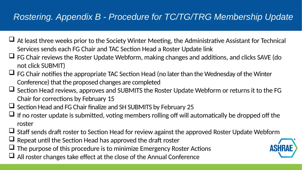 TAC Chairs Breakfast Training Section Breakout - slide 10 of 17