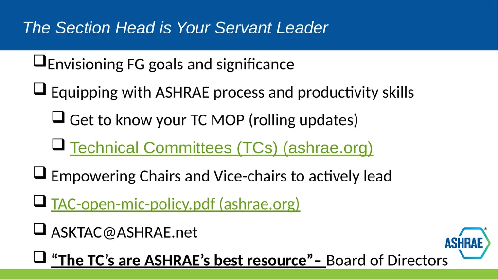 TAC Chairs Breakfast Training Section Breakout - slide 15 of 17