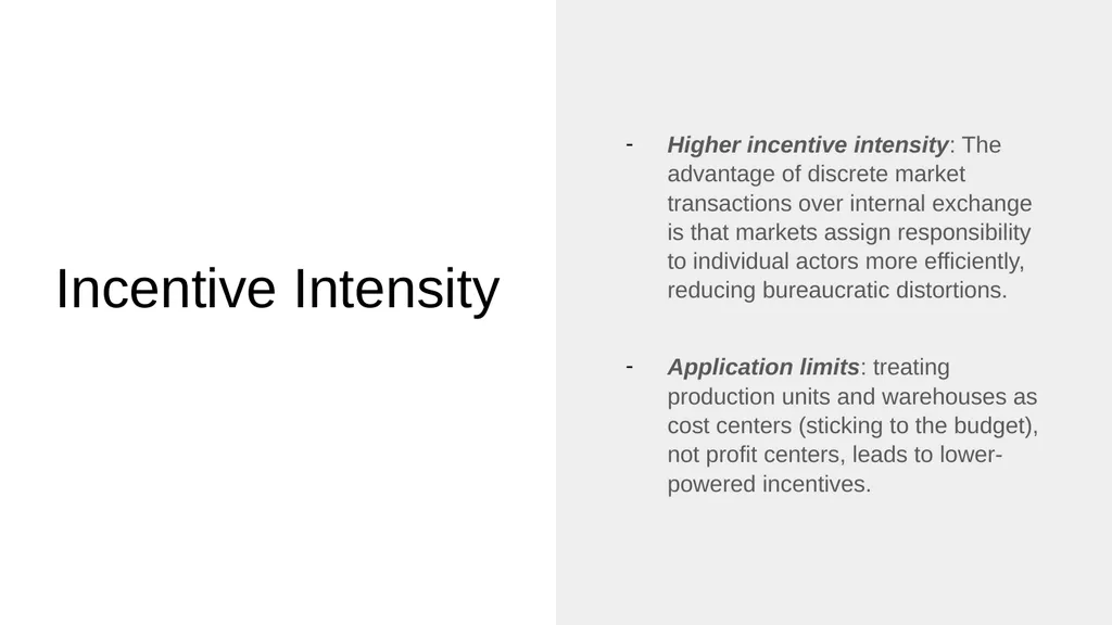 Transaction Cost Economics as a Theory of Supply - slide 16 of 18