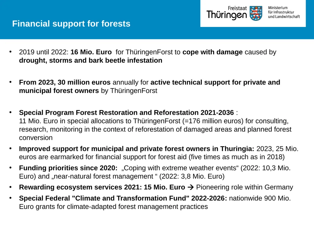 „Forest action plan 2030 ff“ Thuringia´s - slide 7 of 8