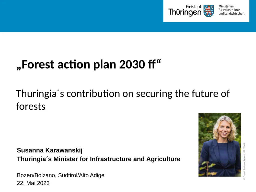 „Forest action plan 2030 ff“ Thuringia´s - slide 1 of 8