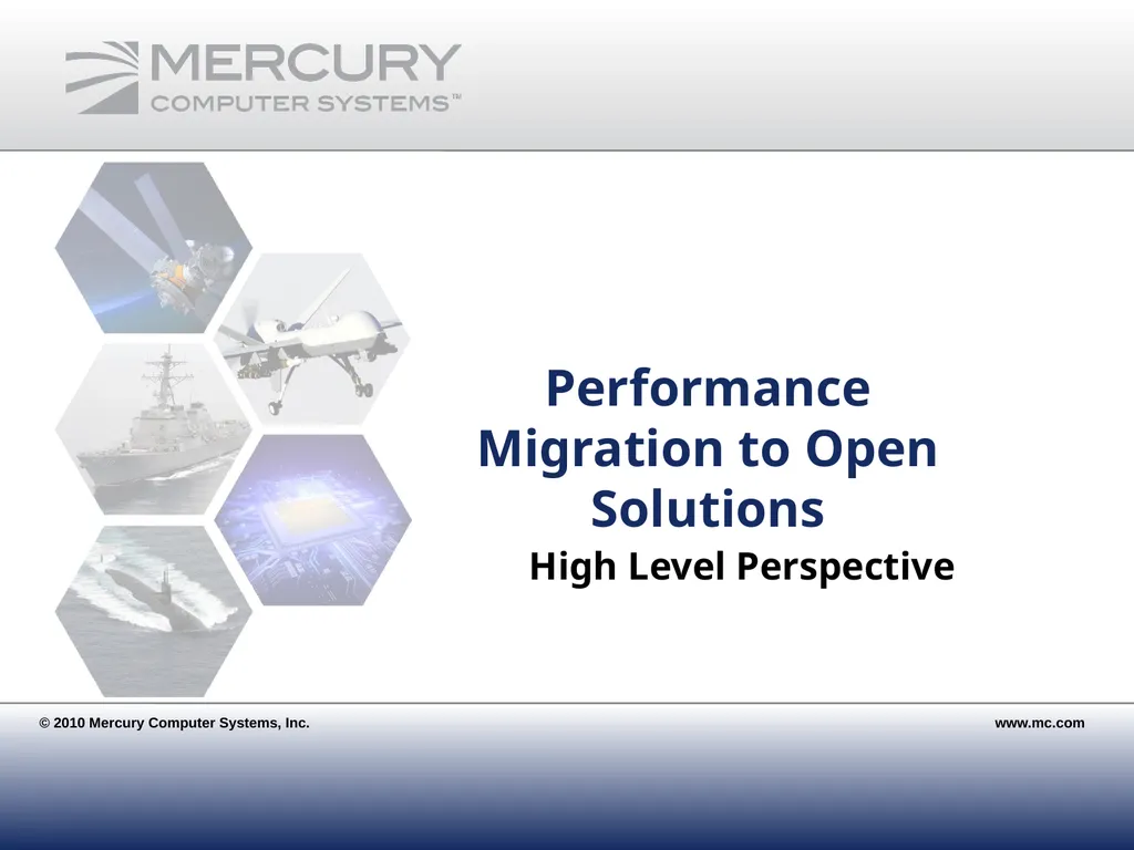 Performance Migration to Open Solutions: OFED* for - slide 4 of 33