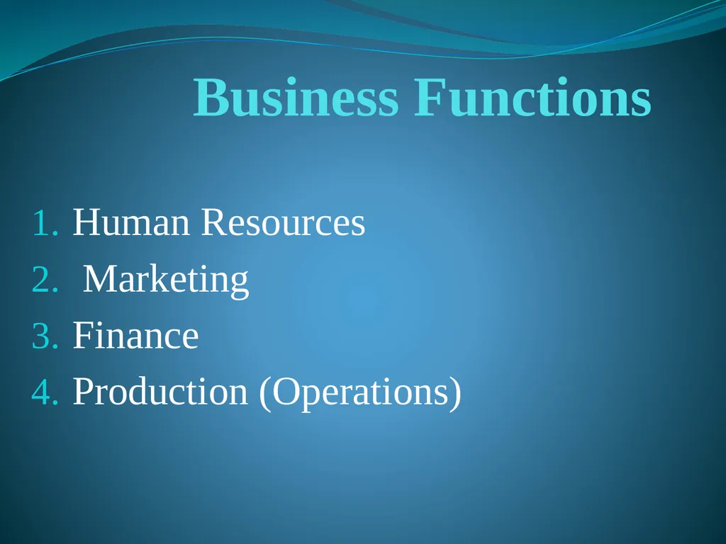 Topic 1: Overview of Business Specific Objectives: - slide 6 of 34