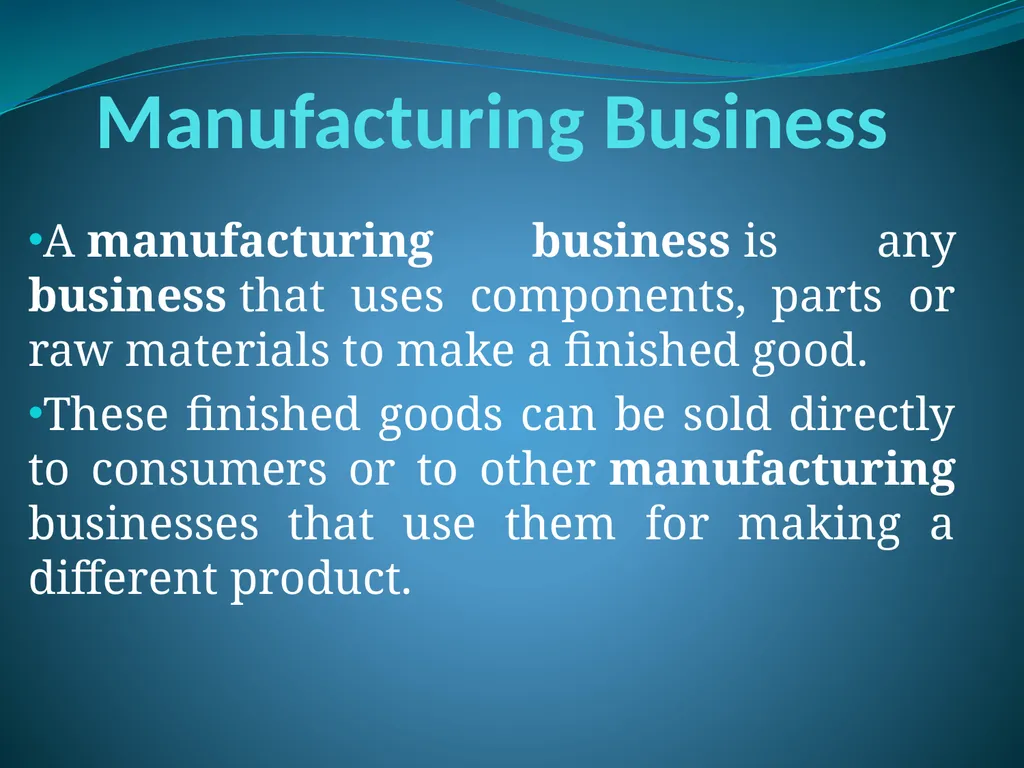 Topic 1: Overview of Business Specific Objectives: - slide 16 of 34