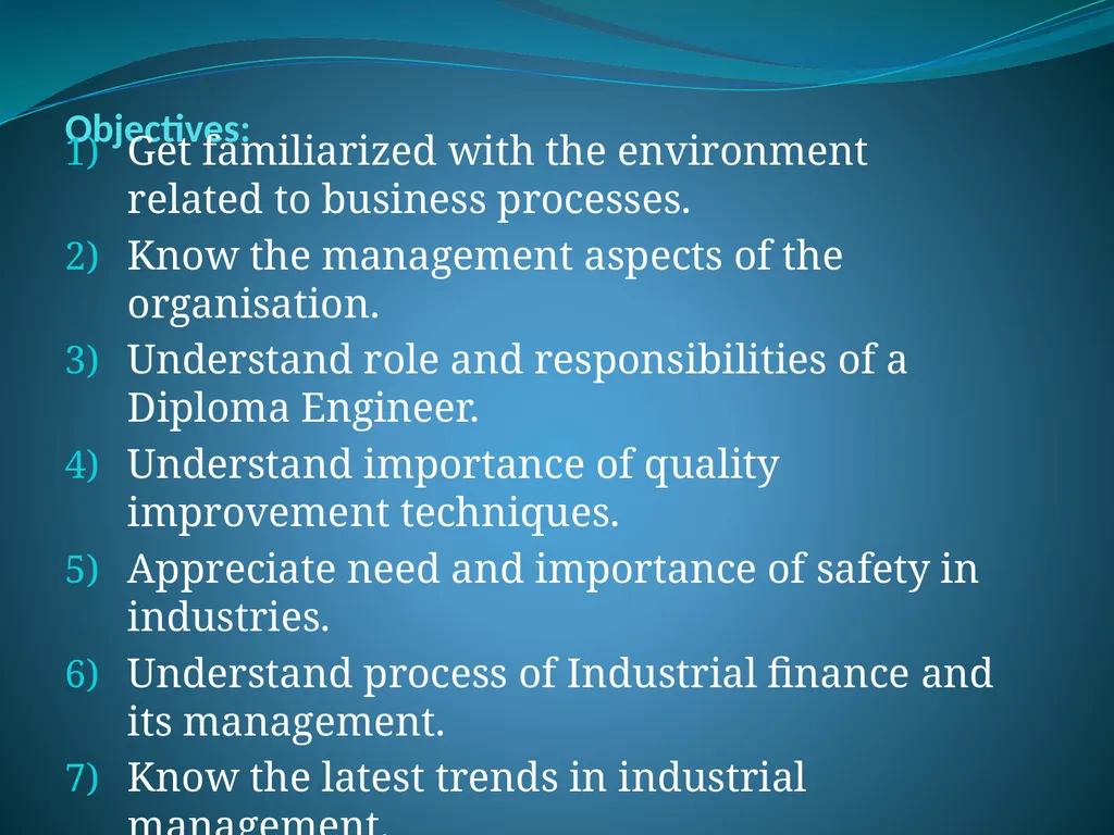 Topic 1: Overview of Business Specific Objectives: - slide 2 of 34