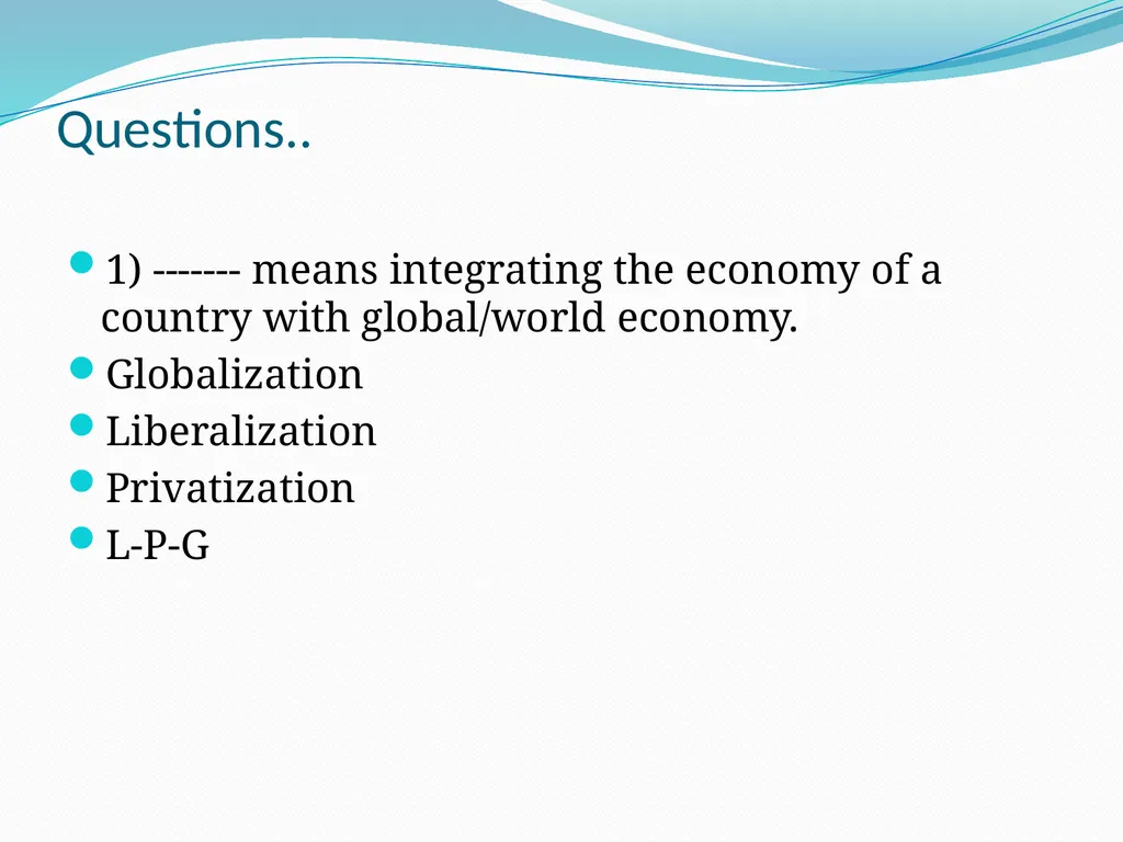 Topic 1: Overview of Business Specific Objectives: - slide 32 of 34