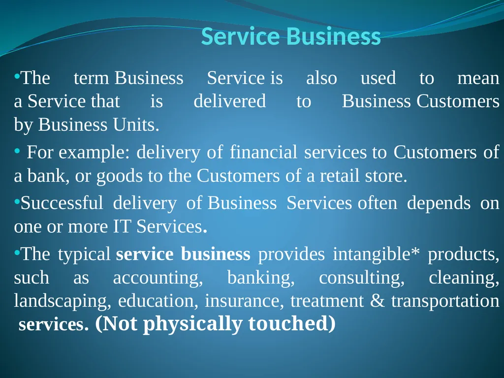 Topic 1: Overview of Business Specific Objectives: - slide 15 of 34