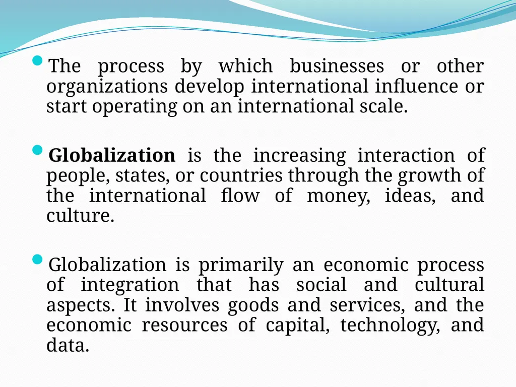 Topic 1: Overview of Business Specific Objectives: - slide 29 of 34