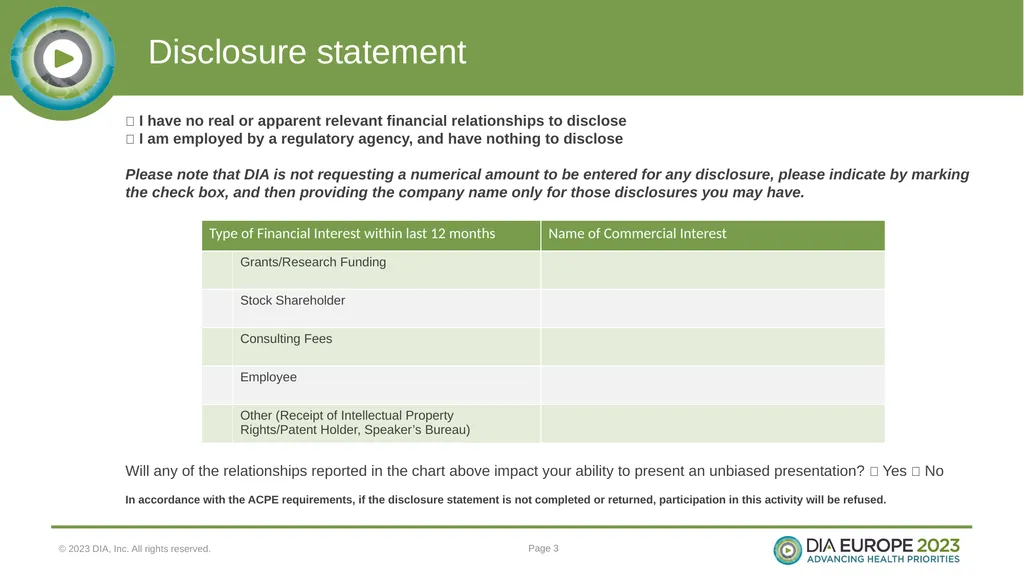 Disclaimer The views and opinions expressed in the - slide 3 of 10