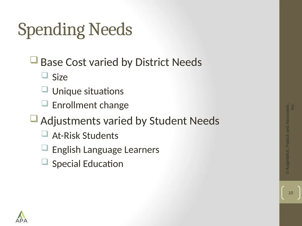 School Funding Formulas: A National Perspective - slide 10 of 20