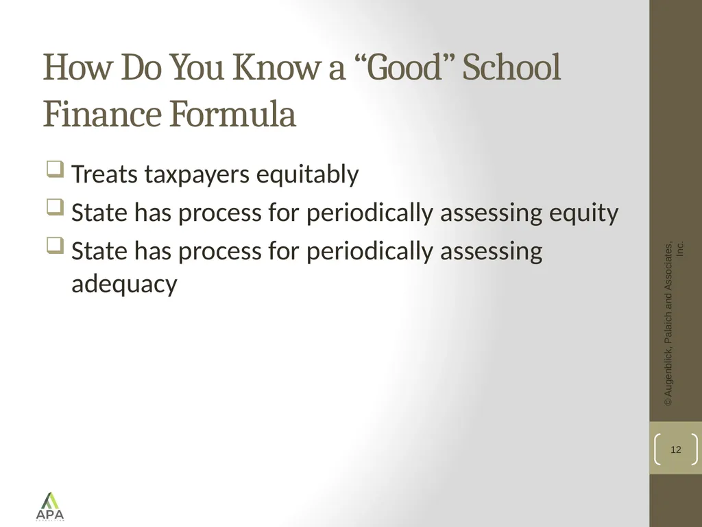 School Funding Formulas: A National Perspective - slide 12 of 20