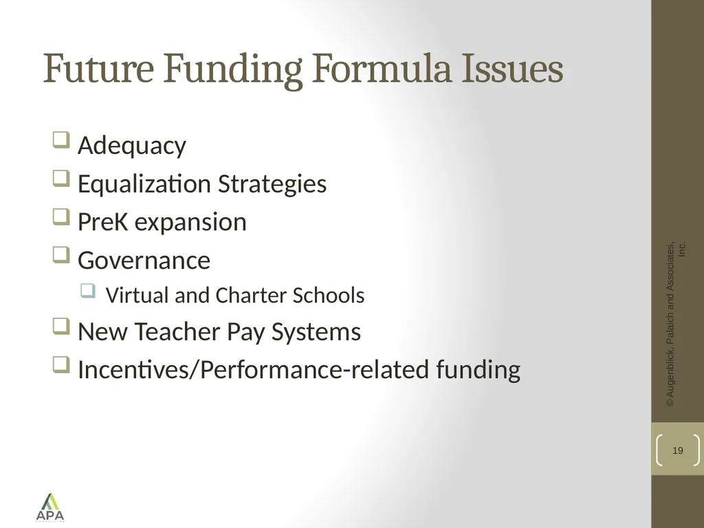 School Funding Formulas: A National Perspective - slide 19 of 20