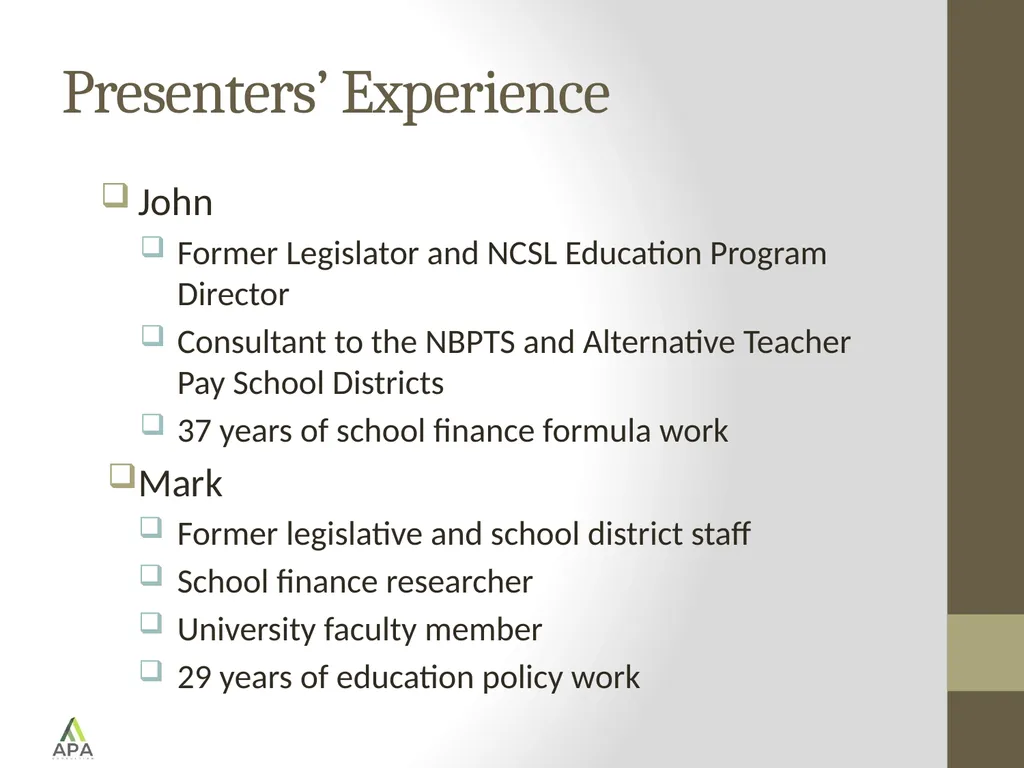 School Funding Formulas: A National Perspective - slide 4 of 20