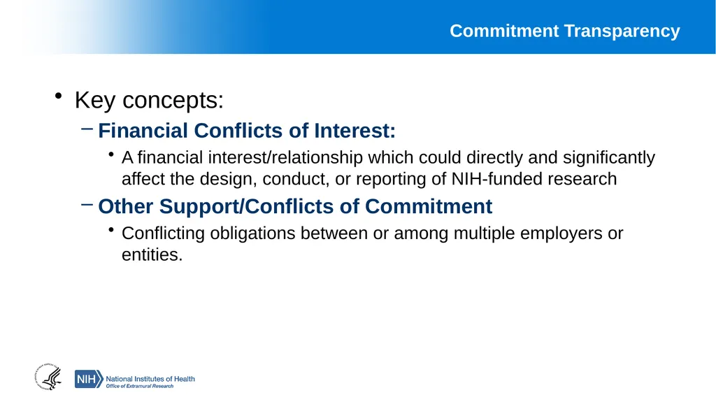 Financial Conflict of Interest (FCOI) and Other - slide 4 of 36