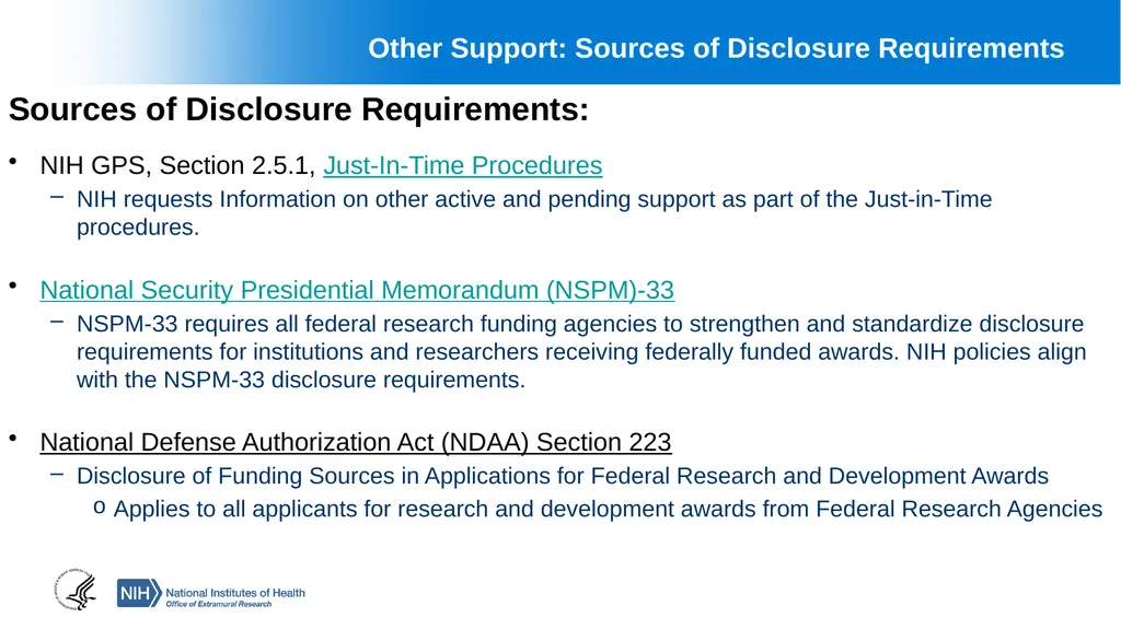 Financial Conflict of Interest (FCOI) and Other - slide 14 of 36