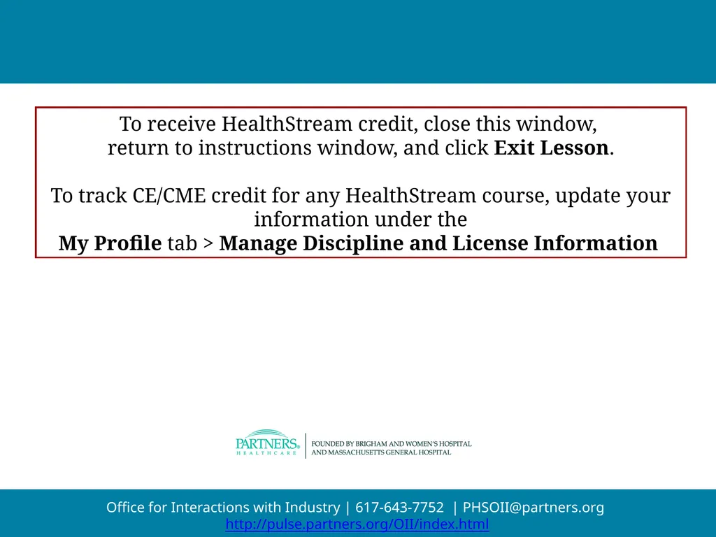 An Introduction to Partners Policies on - slide 18 of 18