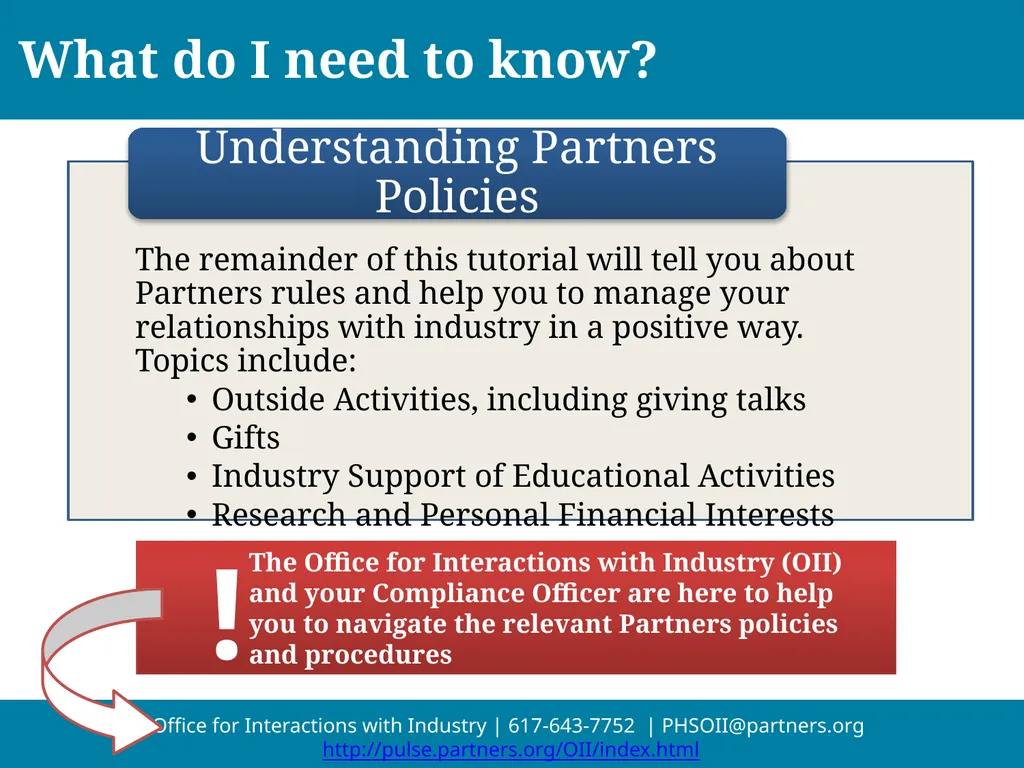 An Introduction to Partners Policies on - slide 4 of 18
