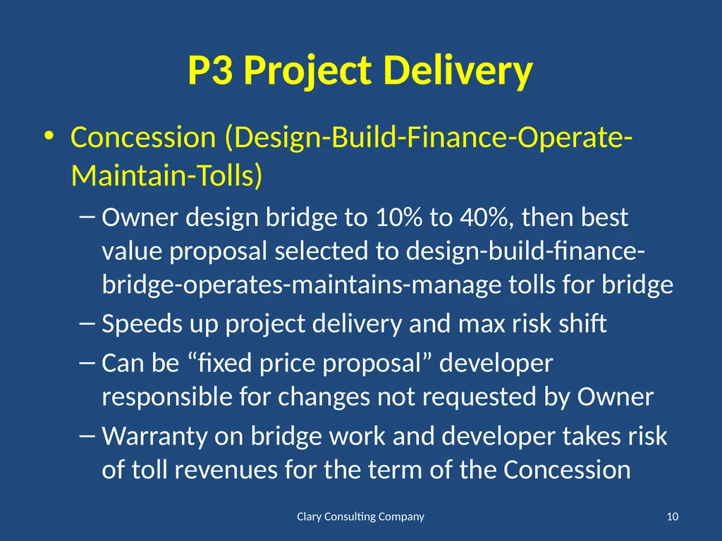 Overview of Project Delivery Options Lowell R. - slide 10 of 13