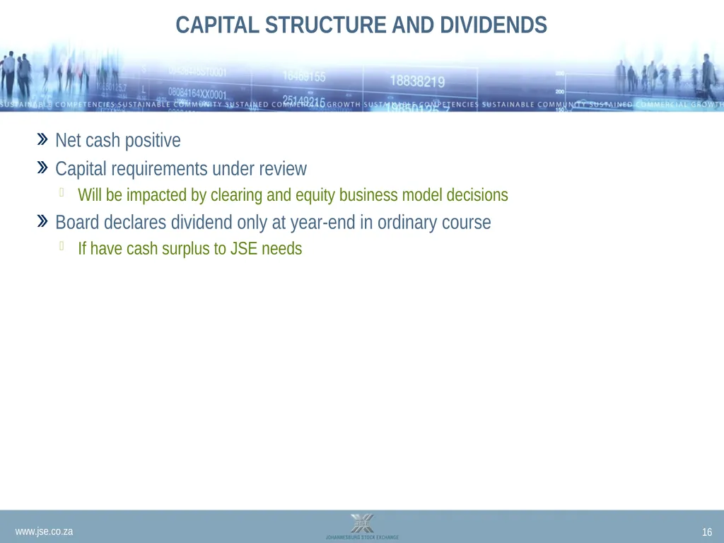 INTERIM RESULTS PRESENTATION 2012 Nicky - slide 16 of 19