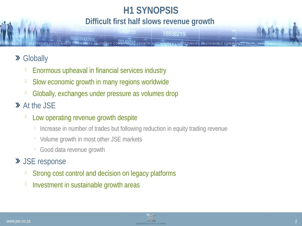 INTERIM RESULTS PRESENTATION 2012 Nicky - slide 2 of 19