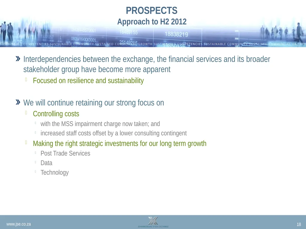 INTERIM RESULTS PRESENTATION 2012 Nicky - slide 18 of 19