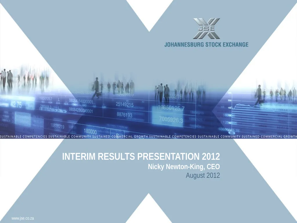 INTERIM RESULTS PRESENTATION 2012 Nicky