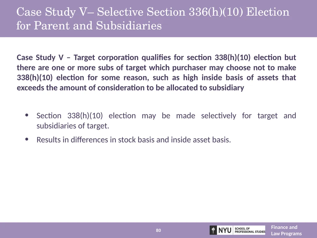 Structuring Mergers, Acquisitions, and Private - slide 80 of 95