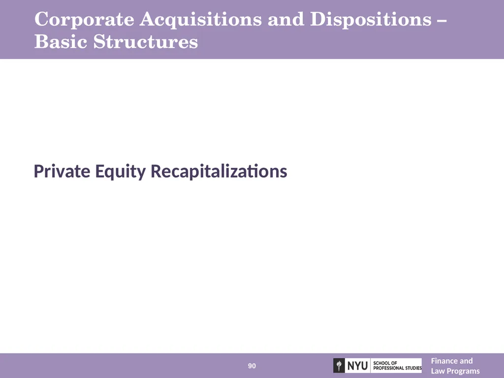 Structuring Mergers, Acquisitions, and Private - slide 90 of 95