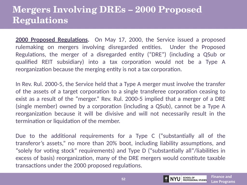 Structuring Mergers, Acquisitions, and Private - slide 52 of 95