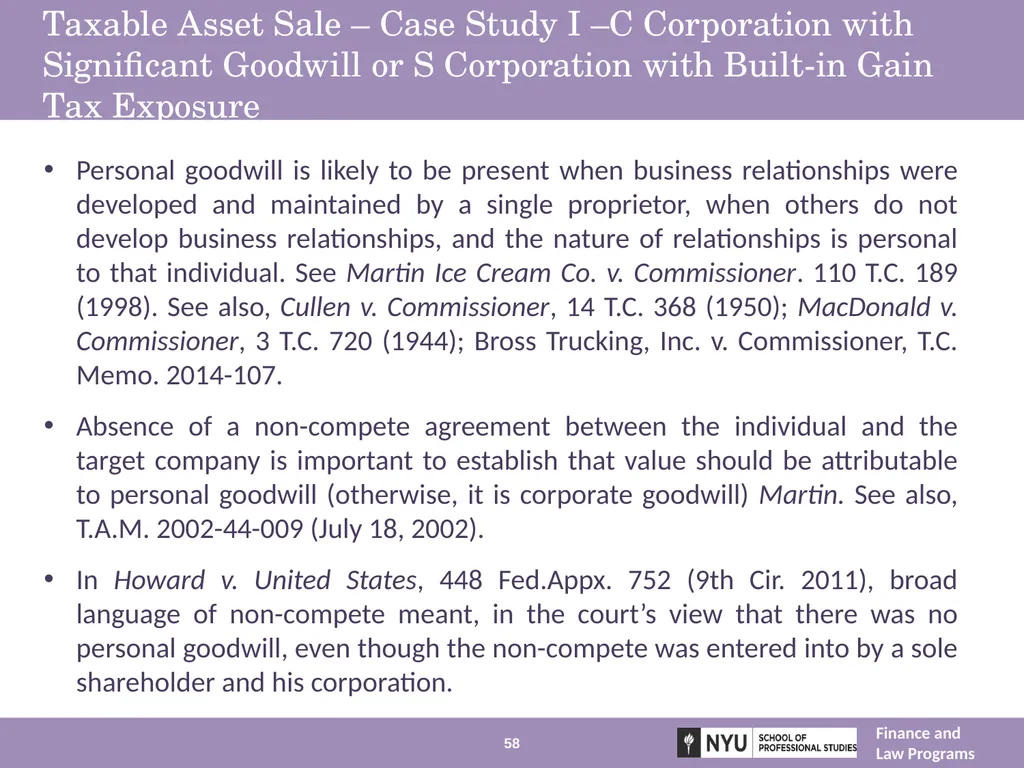 Structuring Mergers, Acquisitions, and Private - slide 58 of 95
