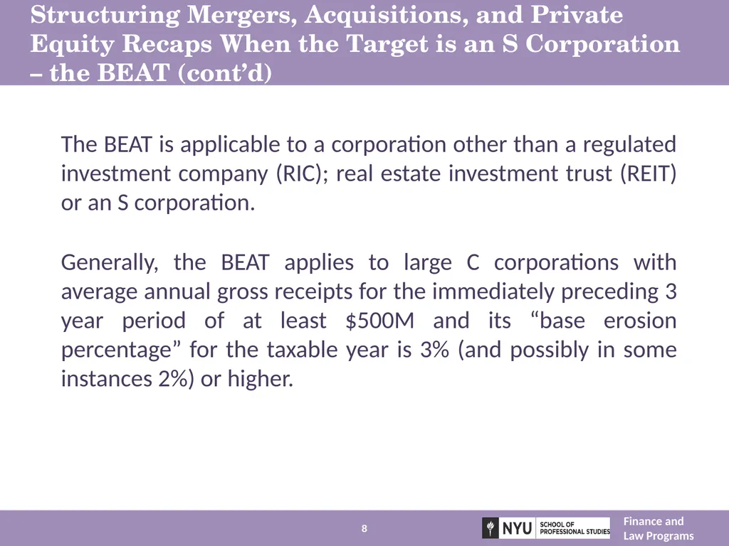 Structuring Mergers, Acquisitions, and Private - slide 8 of 95