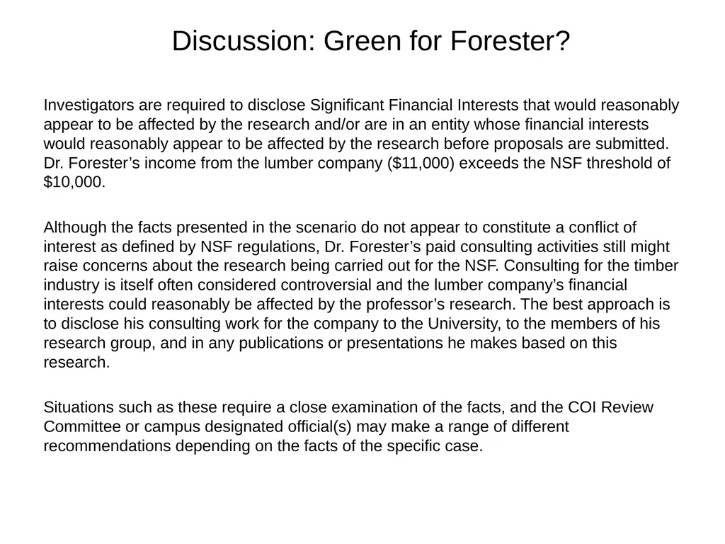 University of California Compliance & Conflict of - slide 23 of 46