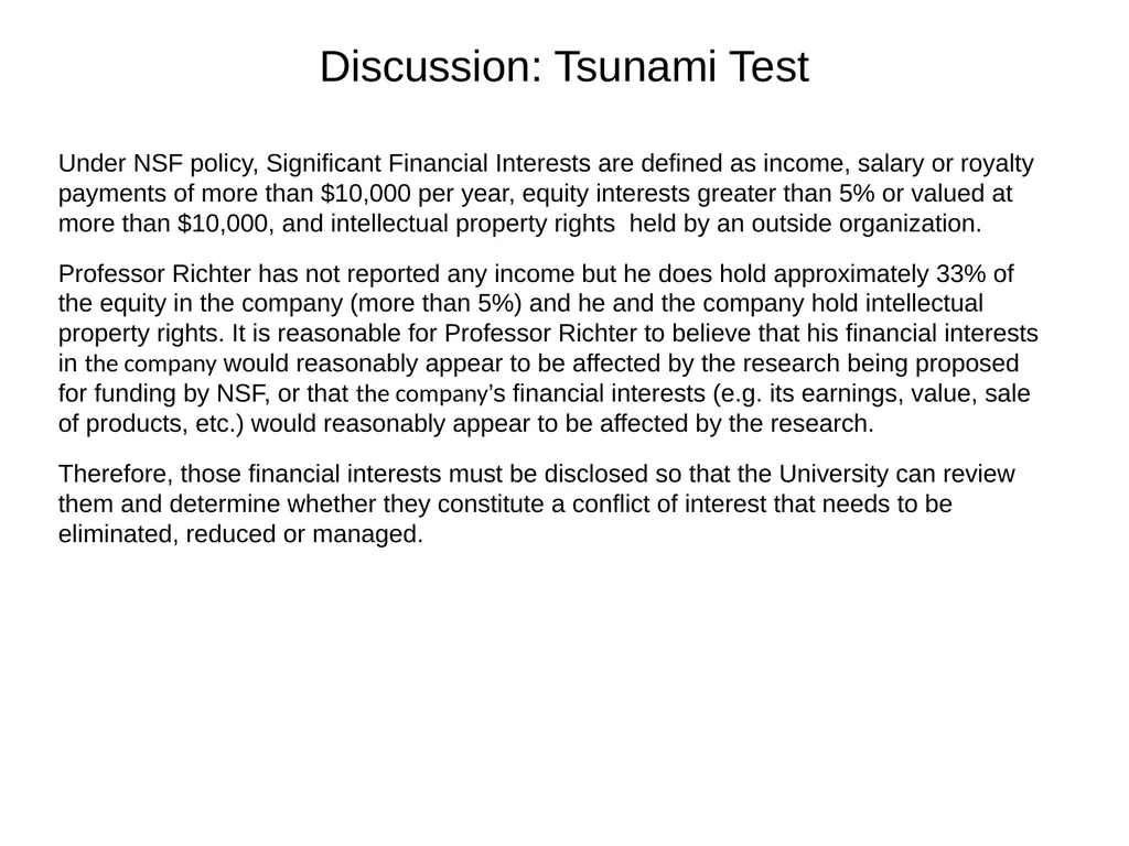 University of California Compliance & Conflict of - slide 21 of 46