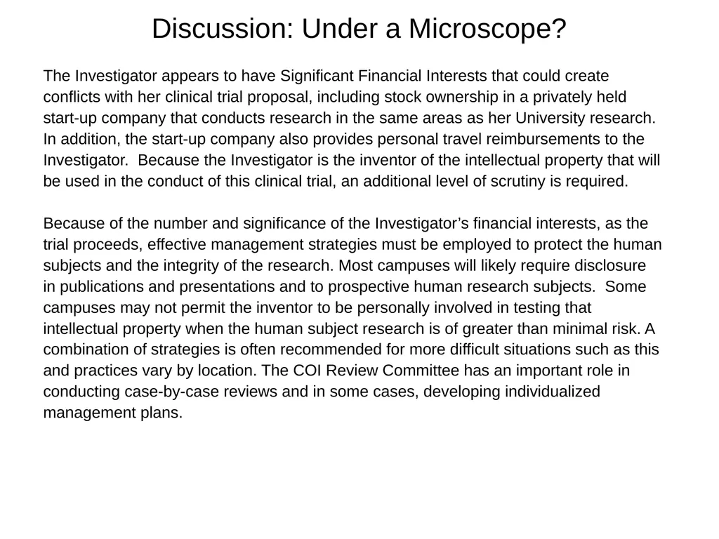 University of California Compliance & Conflict of - slide 36 of 46