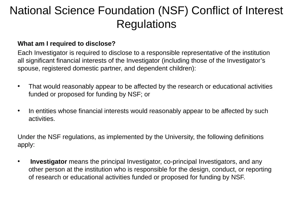 University of California Compliance & Conflict of - slide 18 of 46