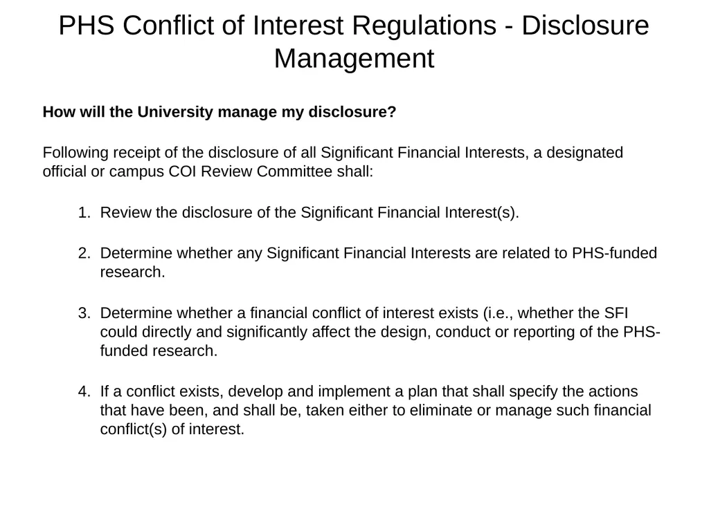 University of California Compliance & Conflict of - slide 28 of 46
