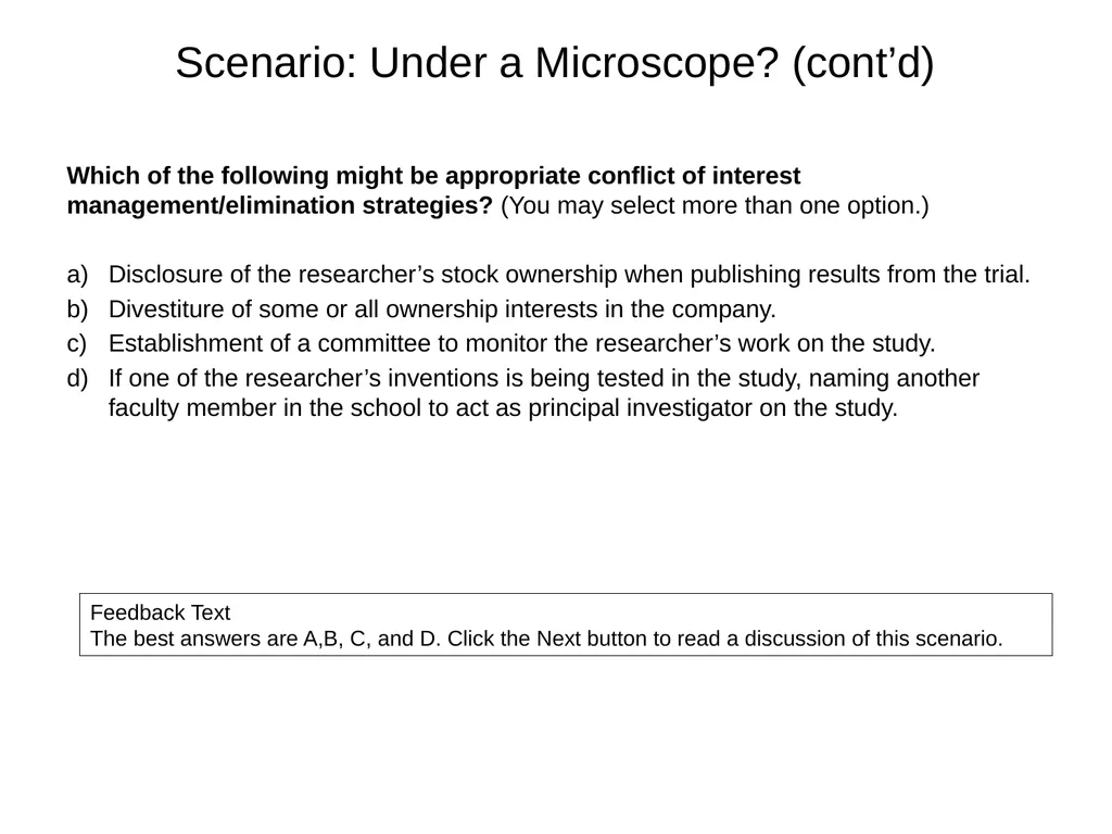 University of California Compliance & Conflict of - slide 35 of 46
