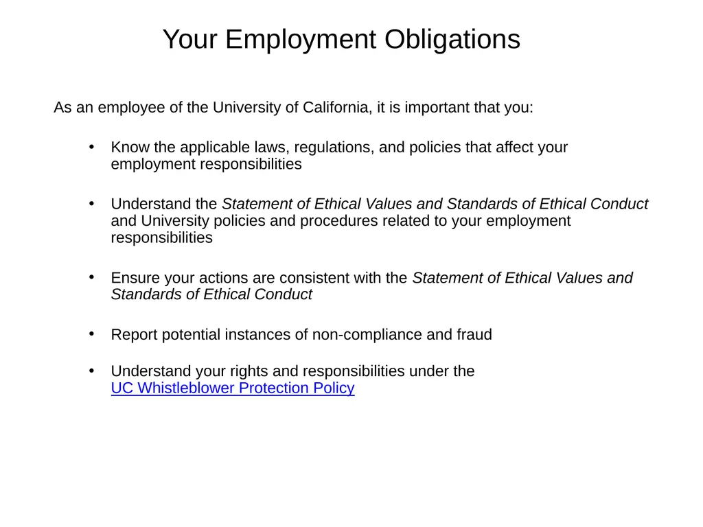 University of California Compliance & Conflict of - slide 7 of 46