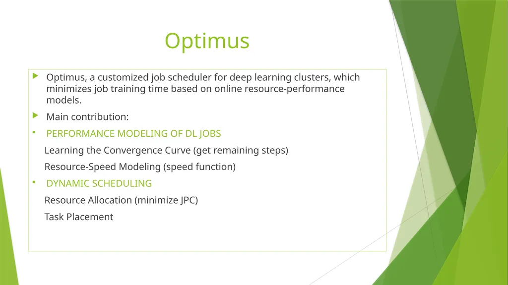 Optimus: An Efficient Dynamic Resource Scheduler - slide 6 of 17