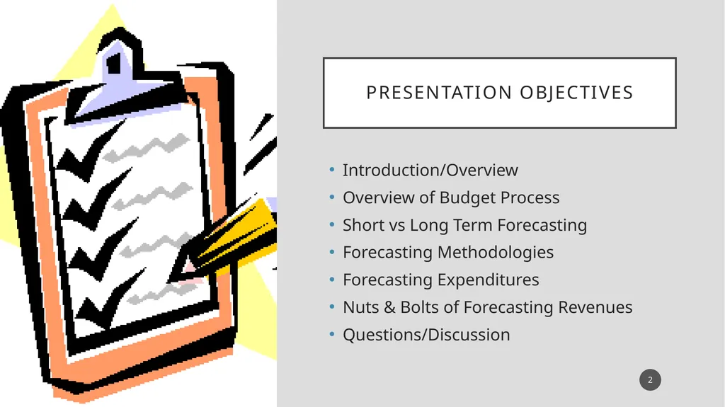 The Basics in Financial Forecasting-Short or Long - slide 2 of 43