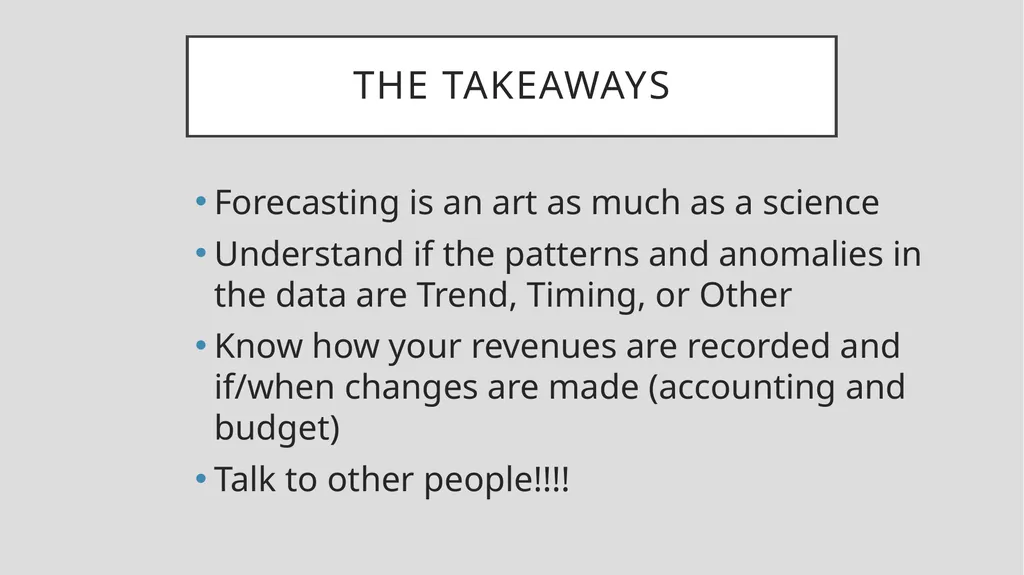 The Basics in Financial Forecasting-Short or Long - slide 42 of 43