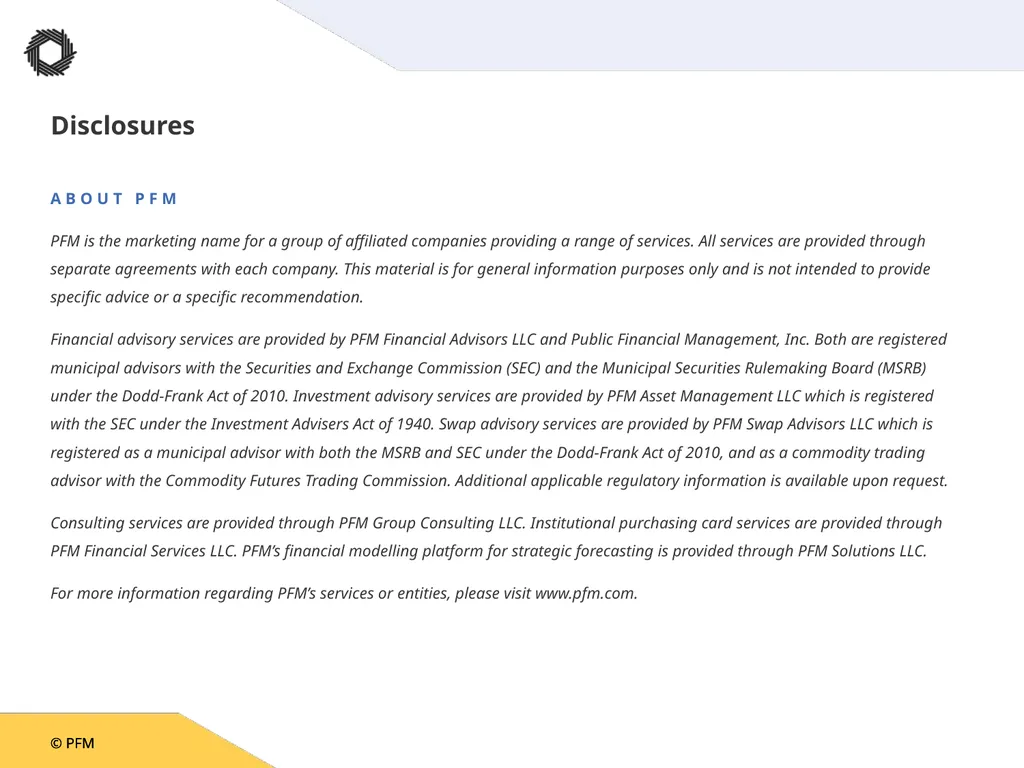 MSBO Municipal Market Update PFM Financial - slide 3 of 3