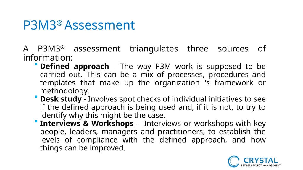 P3M3® Facilitated Self-Assessment Programme - slide 2 of 38
