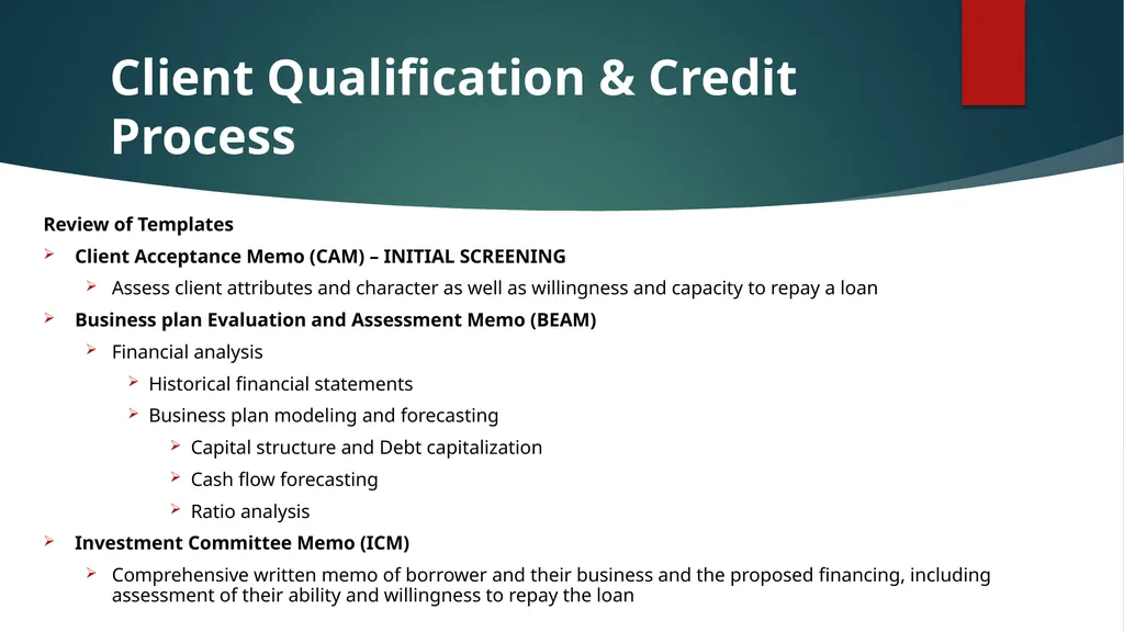 Re-Introducing Credit Basics What’s This? Credit - slide 13 of 42