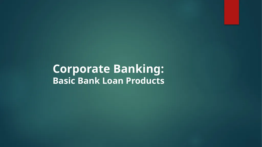 Re-Introducing Credit Basics What’s This? Credit - slide 31 of 42
