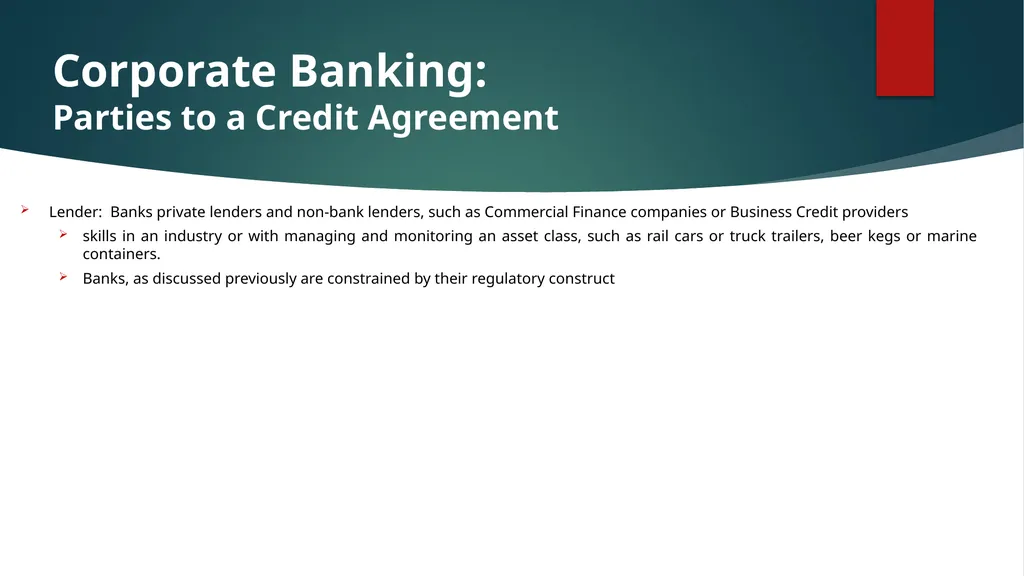 Re-Introducing Credit Basics What’s This? Credit - slide 37 of 42