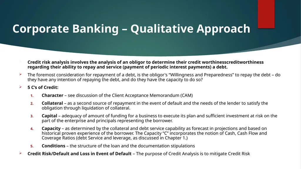 Re-Introducing Credit Basics What’s This? Credit - slide 12 of 42