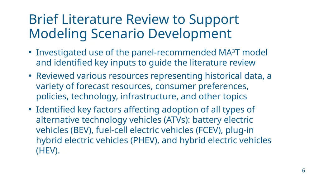NCHRP 25-25/Task 115 (Panel D2525115) Zero - slide 6 of 42