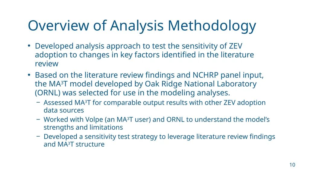 NCHRP 25-25/Task 115 (Panel D2525115) Zero - slide 10 of 42