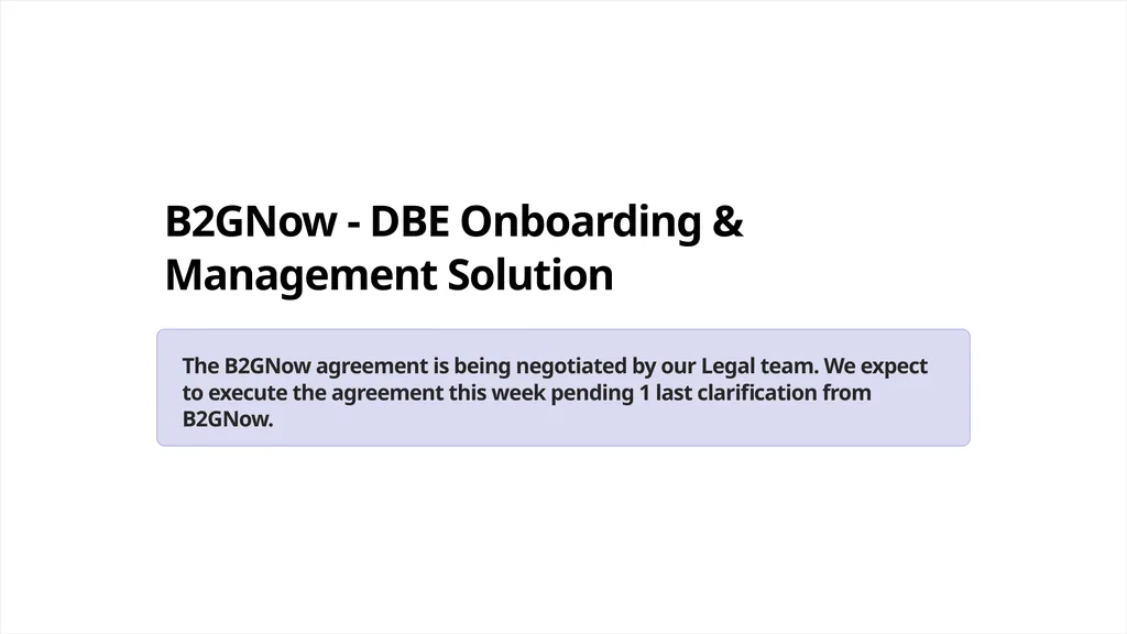Equitable Procurement Updates - Finance and OED - slide 2 of 11